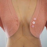 VERSION 2.0 | 14k Gold Filled CZ Diamond Dainty Body Chain