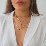 14k Gold Filled Oval Shaker Necklace