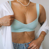 14k Gold Filled Swarovski Shaker Body Chain VERSION 2.0