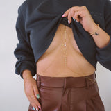 14k Gold Filled with 14k Solid Gold LABRADORITE Coin Double Layer Dainty Body Chain