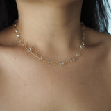 Dew Drop Raindrop Necklace 14k Gold Filled