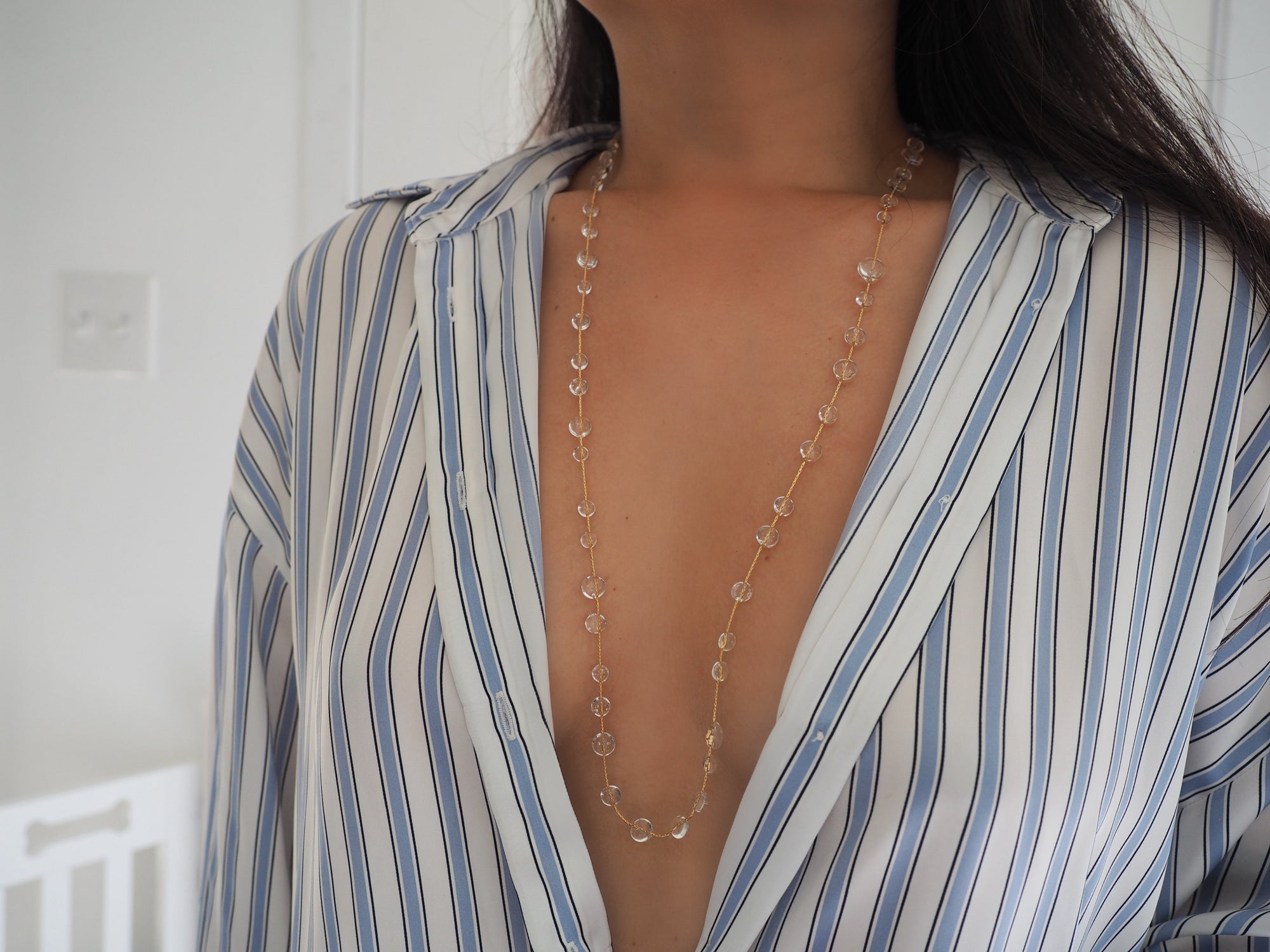 14k Gold Filled Dew Drops Multiway Belly Chain, Necklace, Wrap Bracelet
