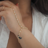 Gold Filled All Over CZ Hand Piece Bracelet