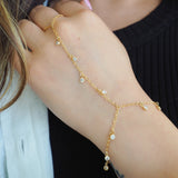 14k Gold Filled CZ Shaker Dainty Hand Piece