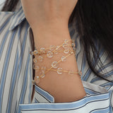 14k Gold Filled Dew Drops Multiway Necklace, Wrap Bracelet, Belly Chain