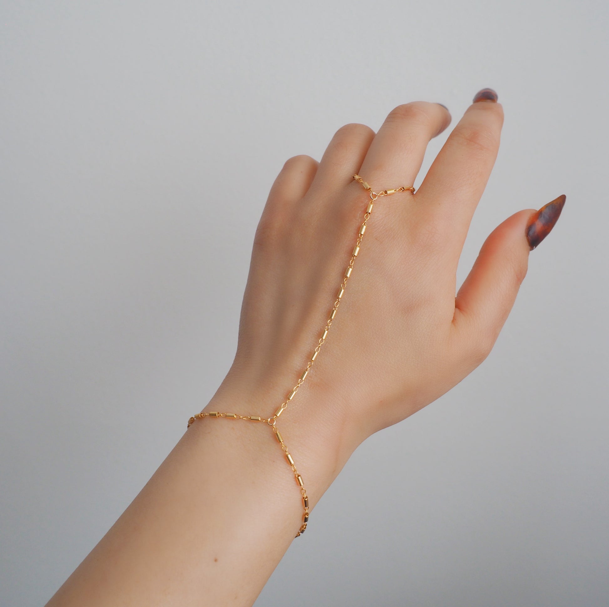 14k Gold Filled Bohemian Dainty Hand Chain