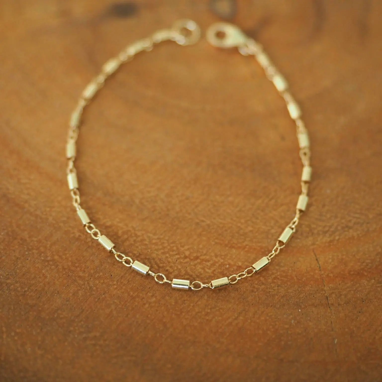 14k Gold Filled Bohemian Dainty Chain Bracelet