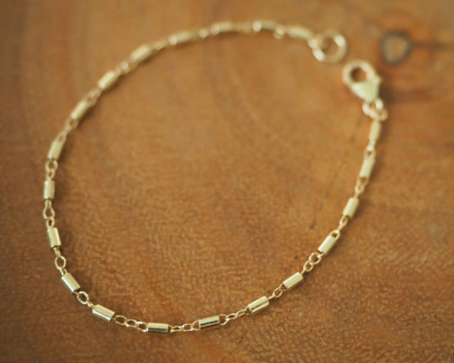 14k Gold Filled Bohemian Dainty Chain Bracelet