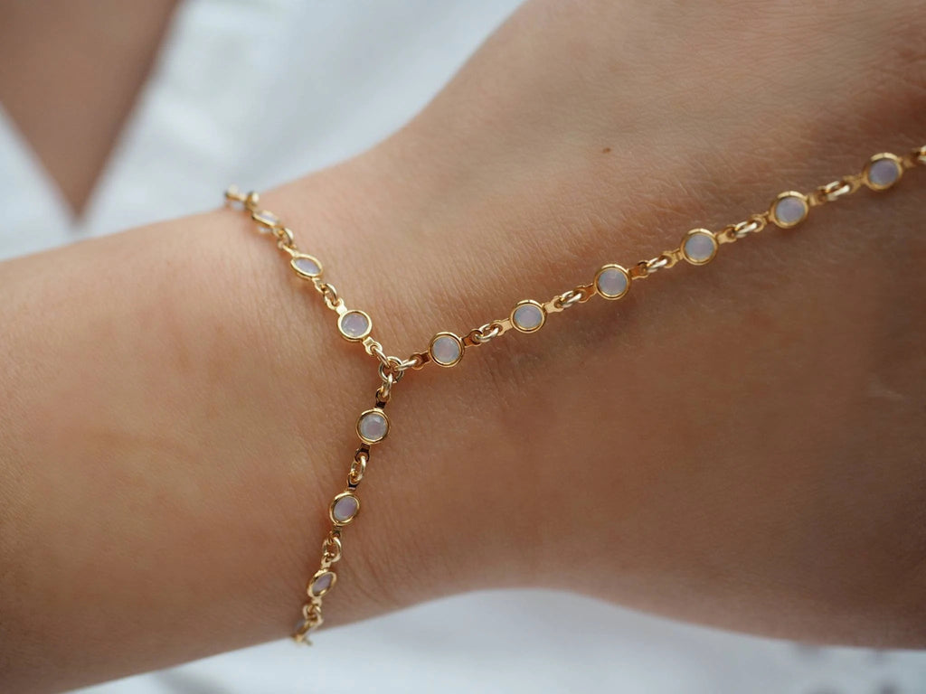 Swarovski OPAL OPALITE Dainty Hand Piece