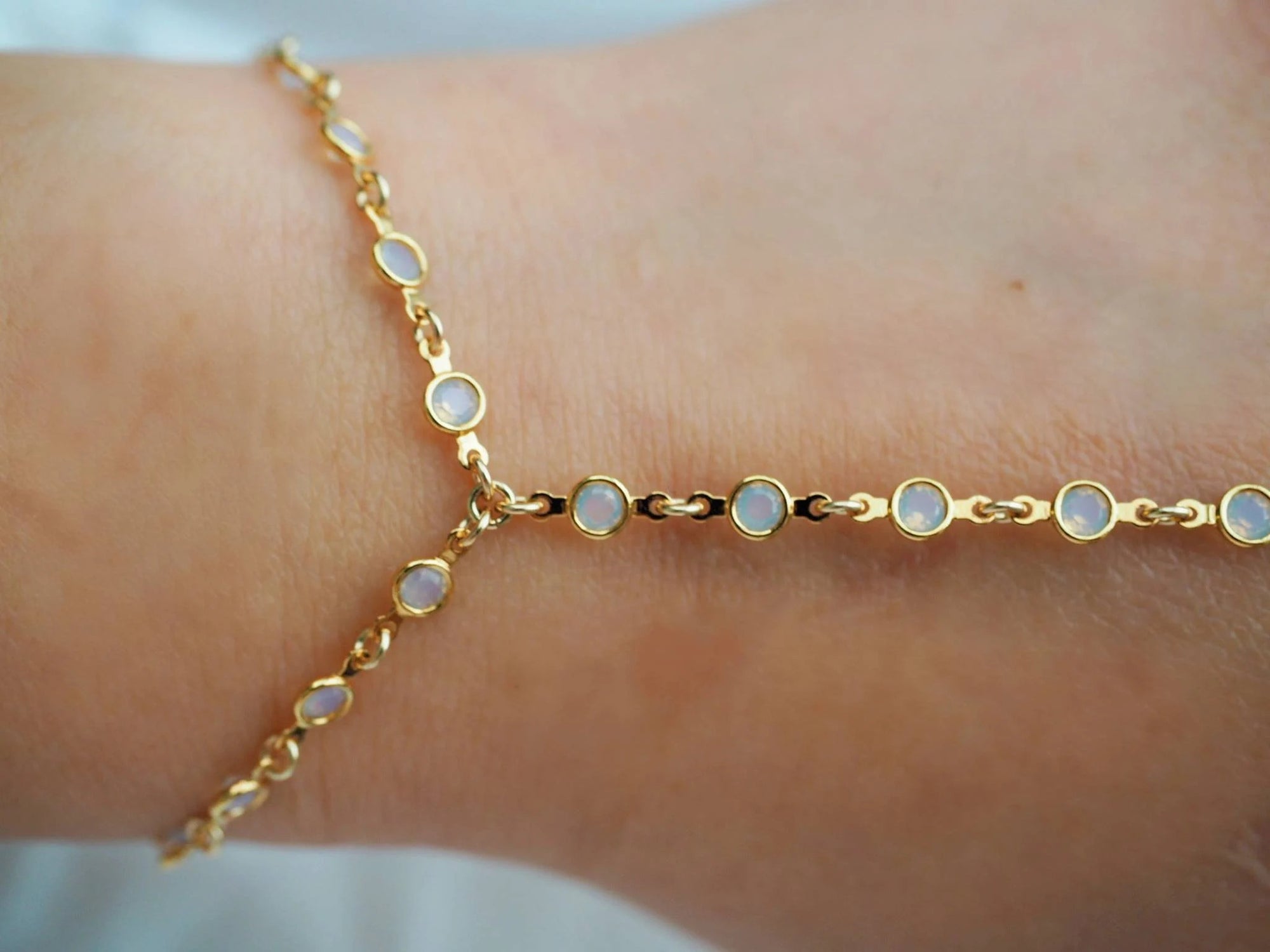 Swarovski OPAL OPALITE Dainty Hand Piece