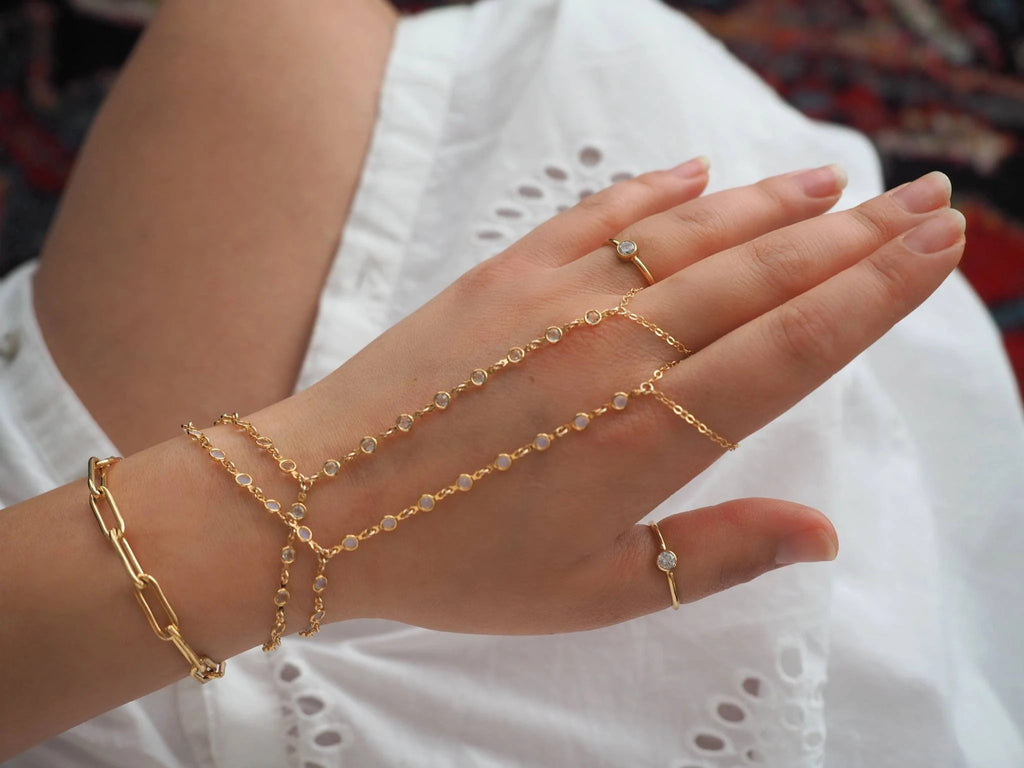 Swarovski OPAL OPALITE Dainty Hand Piece