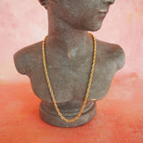 14k Gold Filled Braided Rope Chain Necklace | Thick
