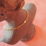 14k Gold Filled Figaro Chain Necklace | Thick