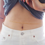 14k Gold Filled Paperclip Belly Chain and Necklace