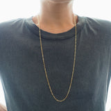 14k Gold Filled Paperclip Belly Chain and Necklace