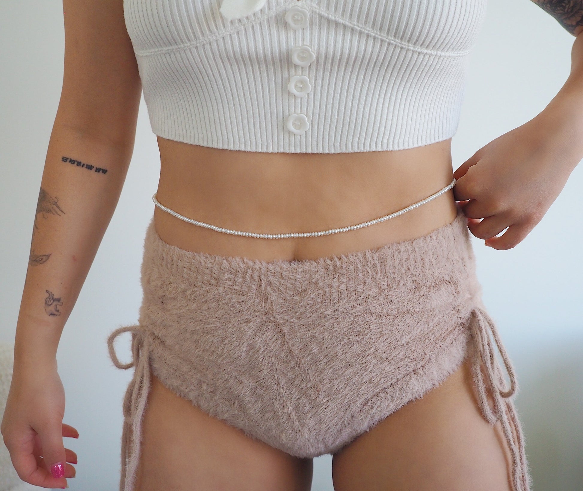14k Gold Filled Baby Pearl Belly Chain