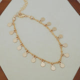 14k Gold Filled Tiny Coins Shaker Bracelet