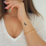 14k Gold Filled Tiny Coins Shaker Bracelet
