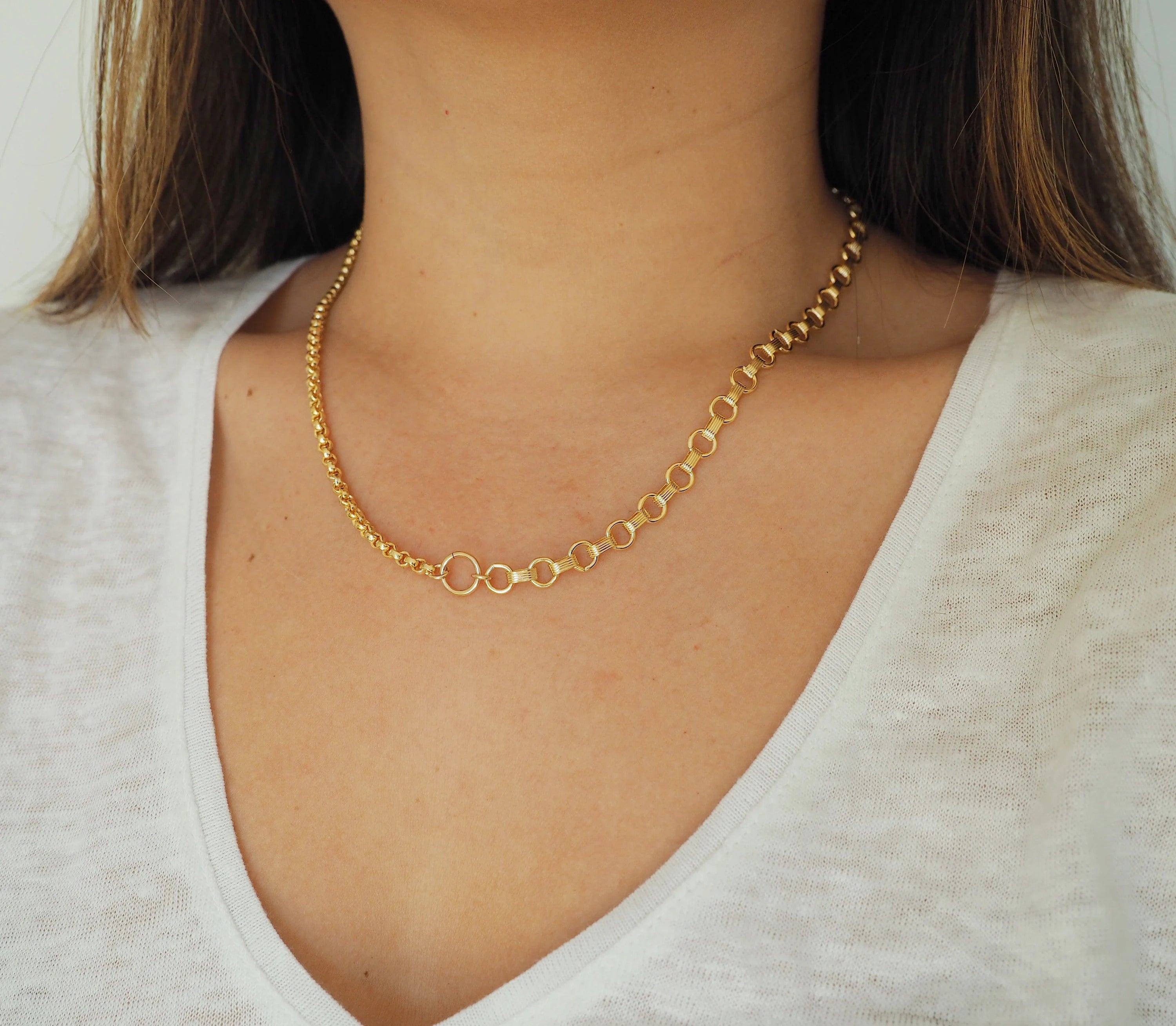 14k Gold Filled Ball Chain Dainty Necklace – DianaHoDesigns