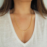 14k Gold Filled Round Link Chain Necklace
