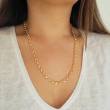 14k Gold Filled Round Link Chain Necklace