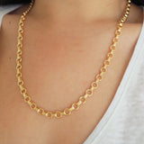 14k Gold Filled Round Link Chain Necklace