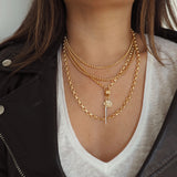 14k Gold Filled Round Link Chain Necklace