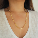 14k Gold Filled Round Link Chain Necklace