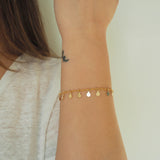14k Gold Filled Tiny Coins Shaker Bracelet