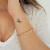 14k Gold Filled Tiny Coins Shaker Bracelet