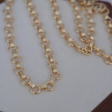 14k Gold Filled Round Link Chain Necklace