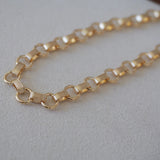 14k Gold Filled Round Link Chain Necklace