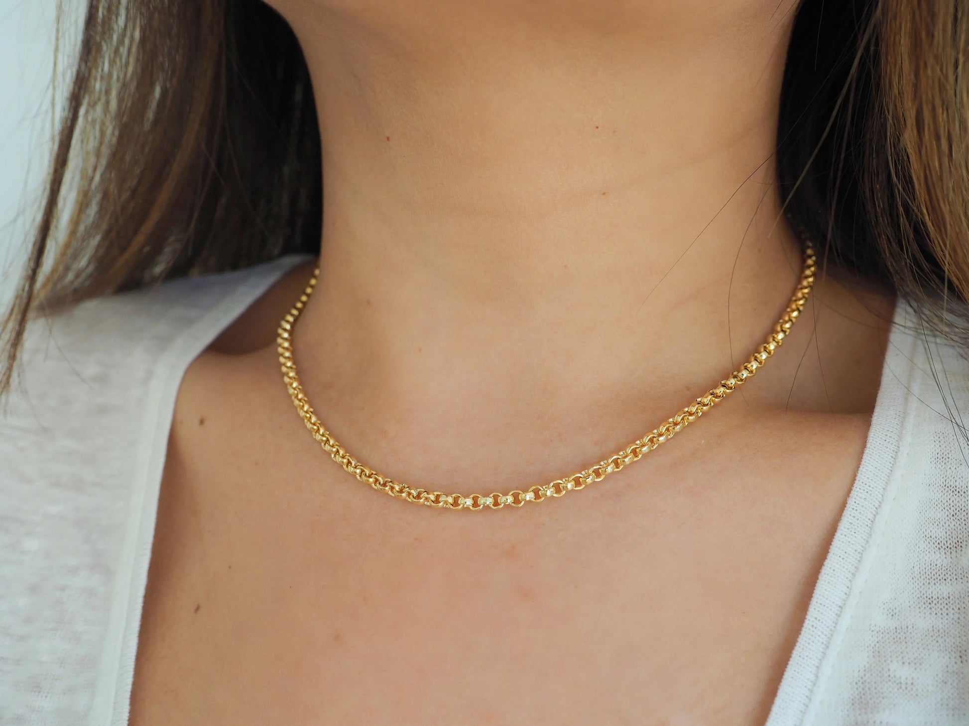 14k Gold Filled Belcher Chain Necklace