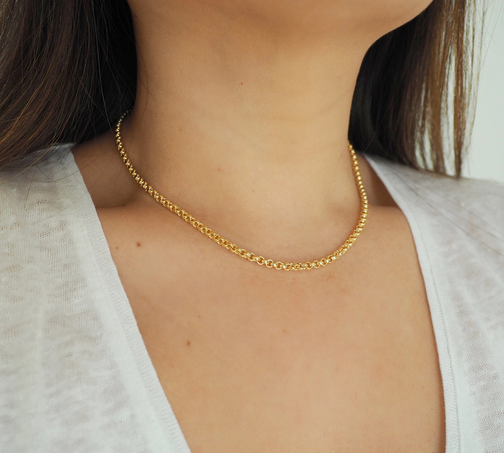 14k Gold Filled Belcher Chain Necklace