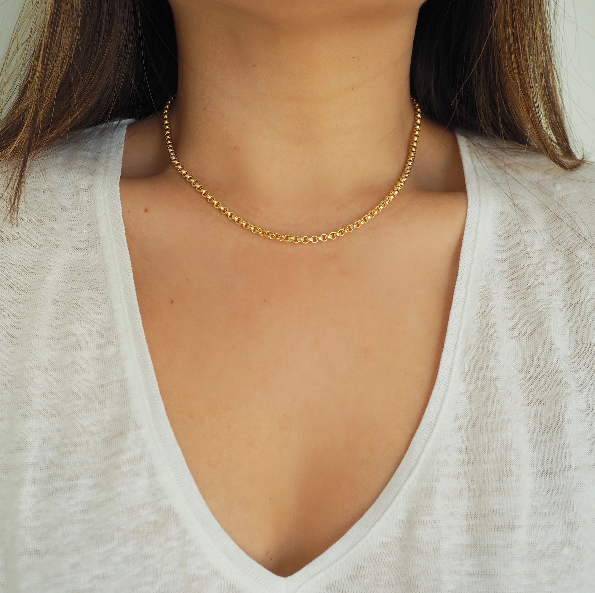 14k Gold Filled Belcher Chain Necklace