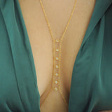 14k Gold Filled with Swarovski Crystals Ladder Body Chain | VERSION 2.0