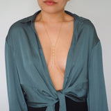 14k Gold Filled with Swarovski Crystals Ladder Body Chain | VERSION 2.0