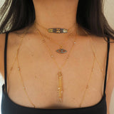 14k Gold Filled CZ Diamonds Halter Top Body Chain VERSION 2.0