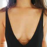 14k Gold Filled CZ Diamonds Halter Top Body Chain VERSION 2.0