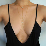 Classic with CZ Diamond 14k Gold Filled Dainty Body Chain