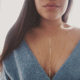 14k Gold Filled CZ Diamonds Halter Top Body Chain VERSION 2.0