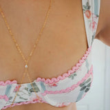 VERSION 2.0 14k Gold Filled & 14k SOLID GOLD White Topaz Classic Body Chain