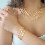 14k Gold Filled Mixed Chain Multi Layered Necklace