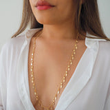 14k Gold Filled Oval Shaker Multiway Necklace, Belly Chain, Wrap Bracelet