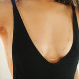 14k Gold Filled CZ Diamonds Halter Top Body Chain VERSION 2.0